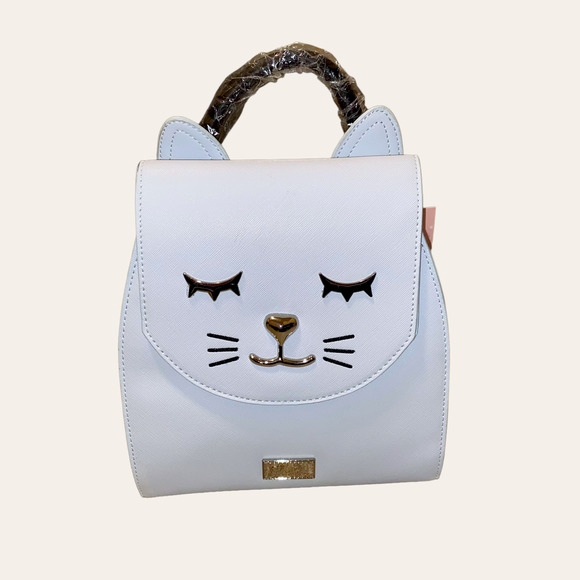 NWTs Betsey Johnson Baby Blue Cat Mini Backpack Bag main image 4